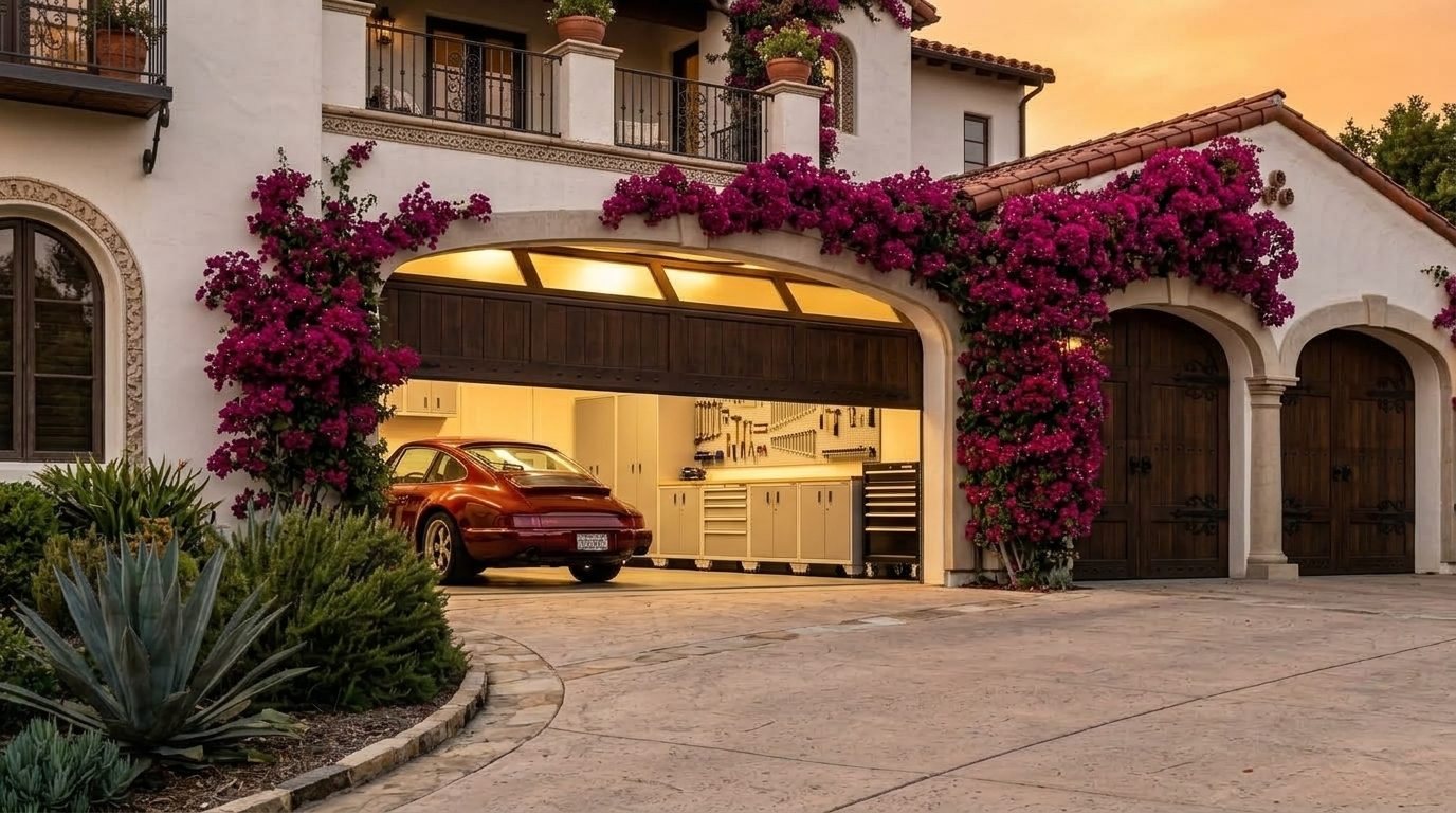 Isabella Garage Door Repair Garage Door Gliding Open Revealing Warm Illuminated Interior